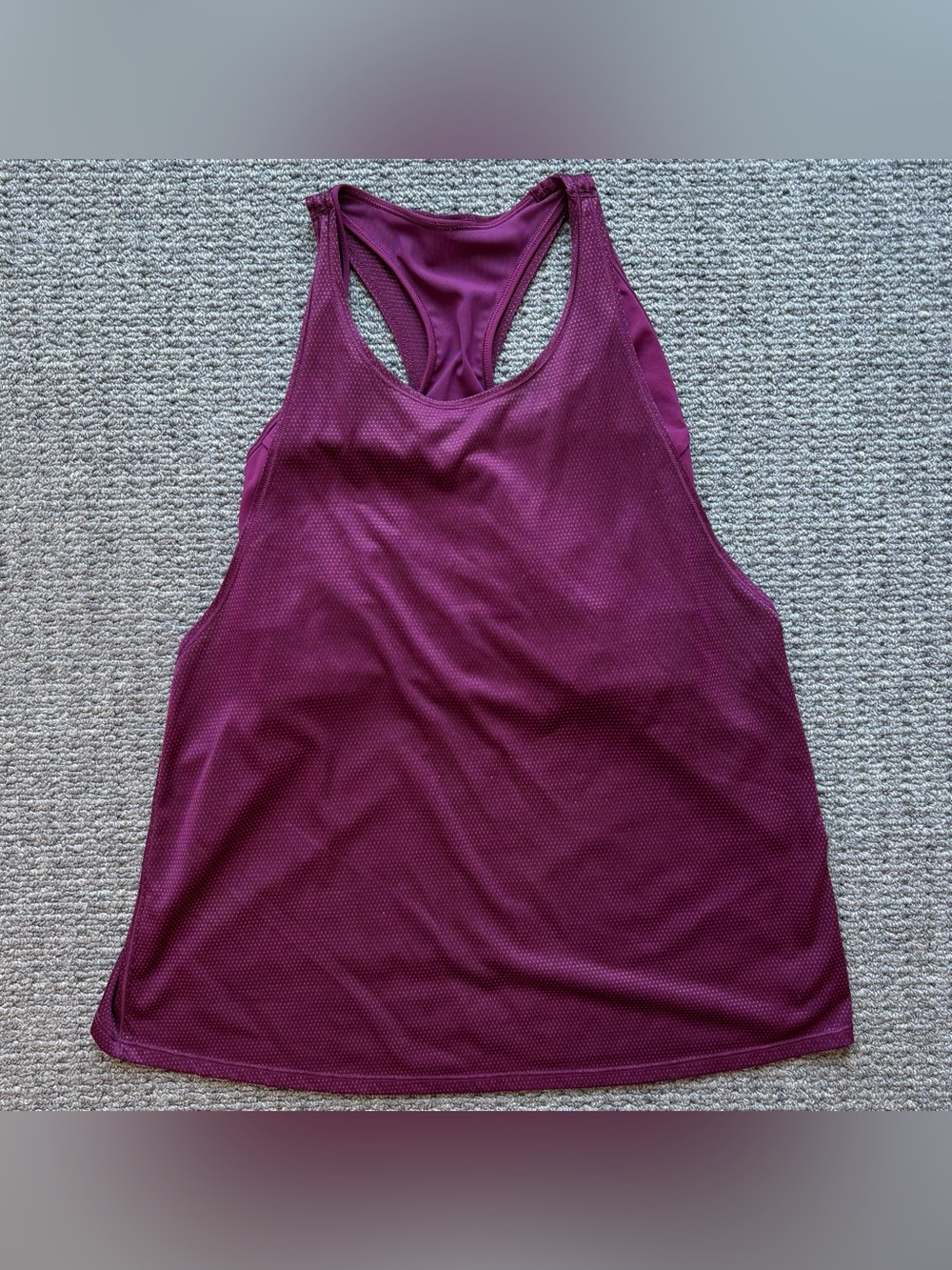 Lululemon Pushing Limits Tank in Marvel Purple Size 10 - 2 in 1 Bra Tank